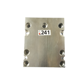 Blacha aluminium anodowana magnezowa 138x112x25mm NrC241